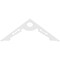 Ekena Millwork Pitch Cena Architectural Grade PVC Gable Pediment, 60"W x 22 1/2"H x 1"P (9/12) GPP060X023X100CEN - alternate 2